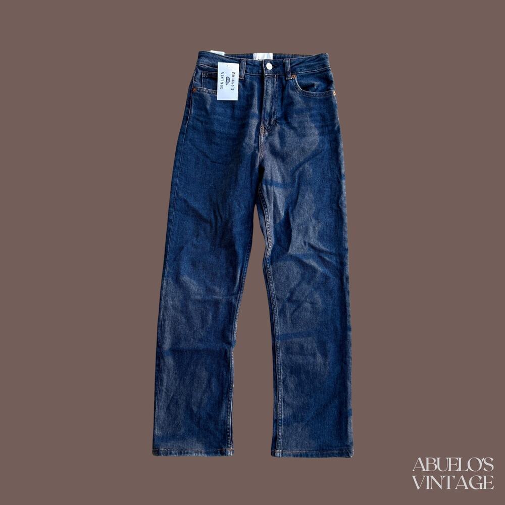 Reformation Ezra Straight Jeans | Blue Denim | Size 26 | High Rise